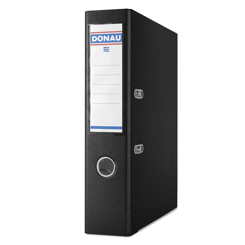 Папка-реєстратор 7,5см А4 Люкс Donau 2Р, чорний, 3975001PL-01